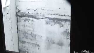 Peeping in the toilet for girls (view from below) - Hidden Camera