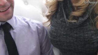 A cute girl with a shaved pussy is fucked by a guy