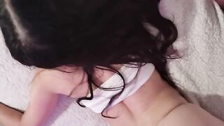 Guy fucks his step sister and fills her with cum