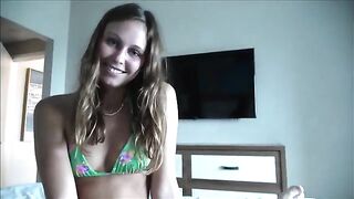 Step daughter escapes from an uncomfortable family vacation