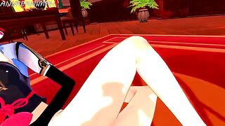 Genshin Impact Ayaka x Keqing lesbian hentai in 3D and uncensored