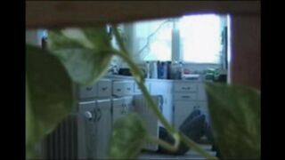 A married couple has fun naked in their apartment