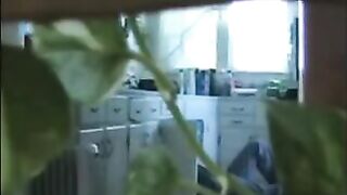 A married couple has fun naked in their apartment