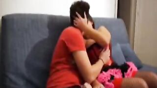 A girl has sex with her brother - no hesitation in shooting the video