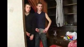 A hot grandma has sex with her grandson and his friends in a group