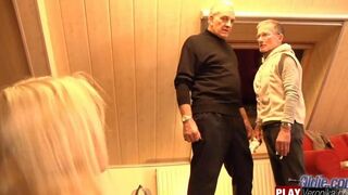 A gray beard and a young member in e-porn