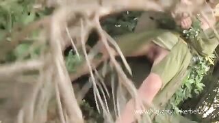 A peasant woman gets fucked by a prince in the woods, an unlikely outdoor encounter