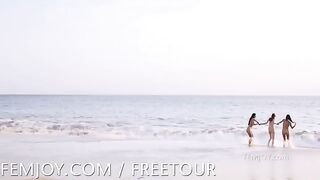 On the beach for nudists, there was something to see