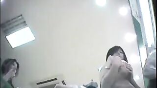 The hidden camera at the checkout captures steamy action under skirts