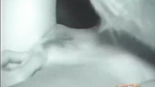 The guy licked the hairy pussy of his sleeping 18+ sister