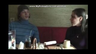 Russian beauty has anal sex right after meeting a black guy