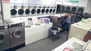 A man had sex with the stunning Dillion Harper in the laundry room
