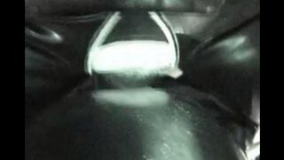 The husband put a latex suit on his wife and fucked her hard