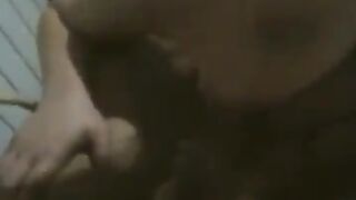 A fat woman danced naked at home in front of her husband
