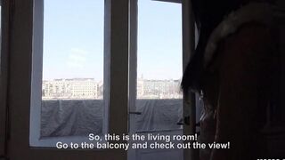 The foreigner paid for accommodation with her stunning features