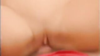 A blonde with a great body, enjoying intense pleasure