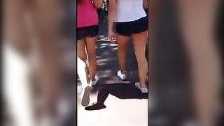 A student got caught for having a good look at a beautiful ass