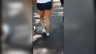 A student got caught for having a good look at a beautiful ass