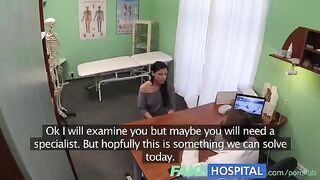 The cunning doctor performed an intimate examination on his patient