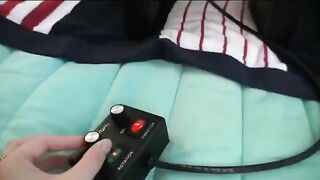 Three hot girls having their fun and enjoying sex with a vibrator