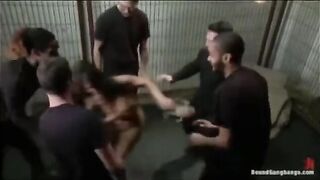 Five guys in the power of a defenseless girl