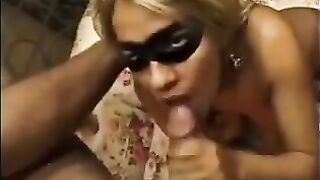 A wife is having fun with another man in front of her husband