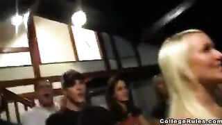 Girls are getting fucked at the party after drinking