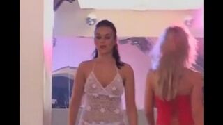 A group orgy kicks off after the stunning model show, featuring intense action