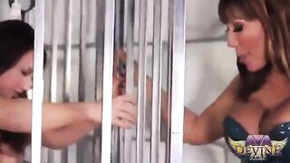 Two mature lesbians are not embarrassed to show their passion even in public places