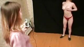 Games for lesbian babies from Russia, featuring intense pussy licking