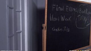 The student was fucked by her teacher in the hottest way ever