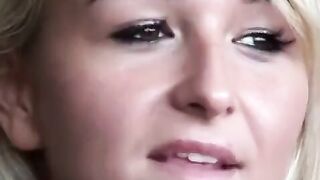Girl sucks a cock after anal sex, showcasing intense passion