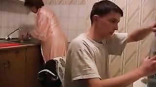 The man raped his mother in the kitchen, it's quite a scene