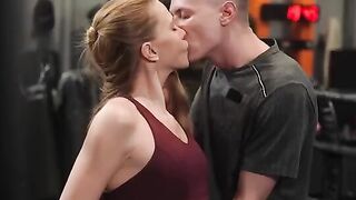 The man in the middle of anal training with a passionate woman