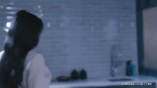 A beautiful woman has sex with a stranger, her husband shoots it