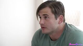 A sexy girl is at the mercy of her boyfriend’s desires