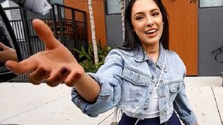 A hot girl Selena fucks for money with a stranger