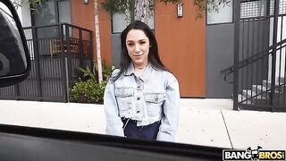 A hot girl Selena fucks for money with a stranger
