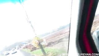 The man got a girl on the back seat and fucked her