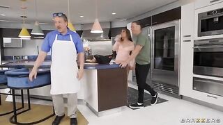 New neighbor gets her asshole oiled and stuffed