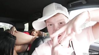A pick-up guy found a girl and her friend to fuck for money