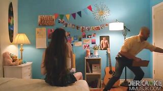 A girl broke the freshman rule and fucked with the professor
