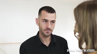 Horny dance instructor got me to fuck in stockings