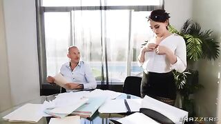 A couple is fucking with their coworkers without any shame