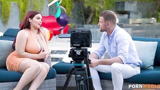 Natasha Nice gets her juicy ass pounded during a steamy interview scene