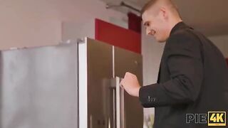 The man finished the milk shot and received a cumshot story
