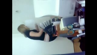 A hot Kazakh woman is fucking with her colleague in this steamy video