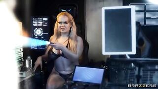 Hot porn stars have fun in space, damn hot!