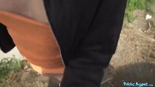 Hot Italian brunette got lost her phone on the street