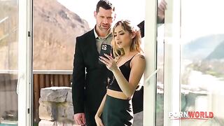 Hot blonde housewife Veronica Leal seduces the pool guy for intense sex